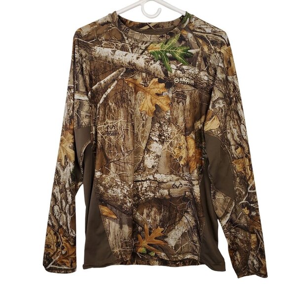 Magellan Outdoors Other - Magellan Realtree Edge Camo Shirt Hunt Gear Men's Med Long Sleeve Light Weight